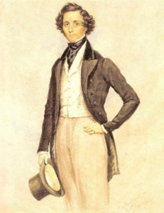 Felix Mendelssohn Bartholdy - Aquarell von James Warren Childe 1830