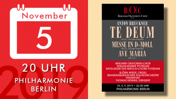 Anton Bruckner – Te Deum, Messe d-moll